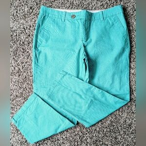 Docker's Light Turquoise Summer Stretch Chino Crop Pants - Size 12
